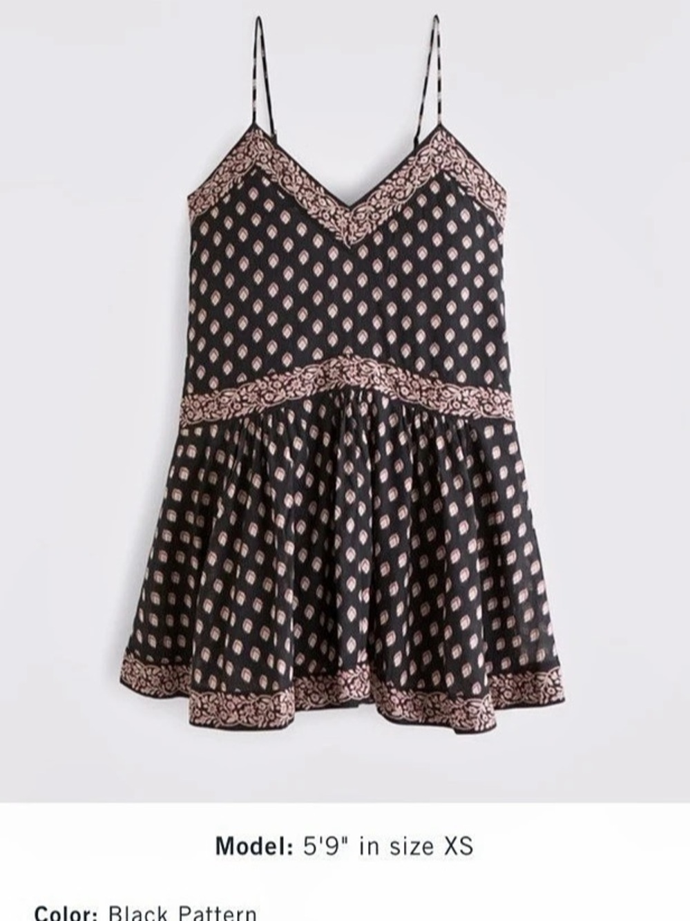 Abercrombie & Fitch V-Neck Flowy Mini Dress